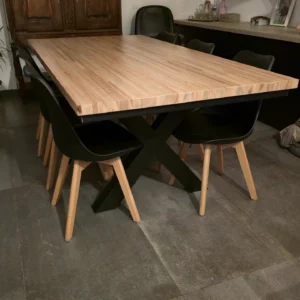 Mesa Eucalipto Finger con base X