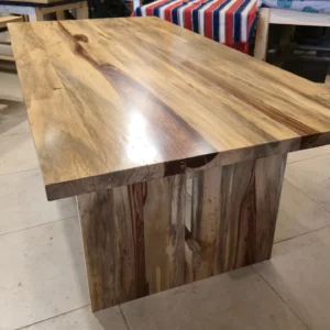 Mesa Espina Corona con base de madera